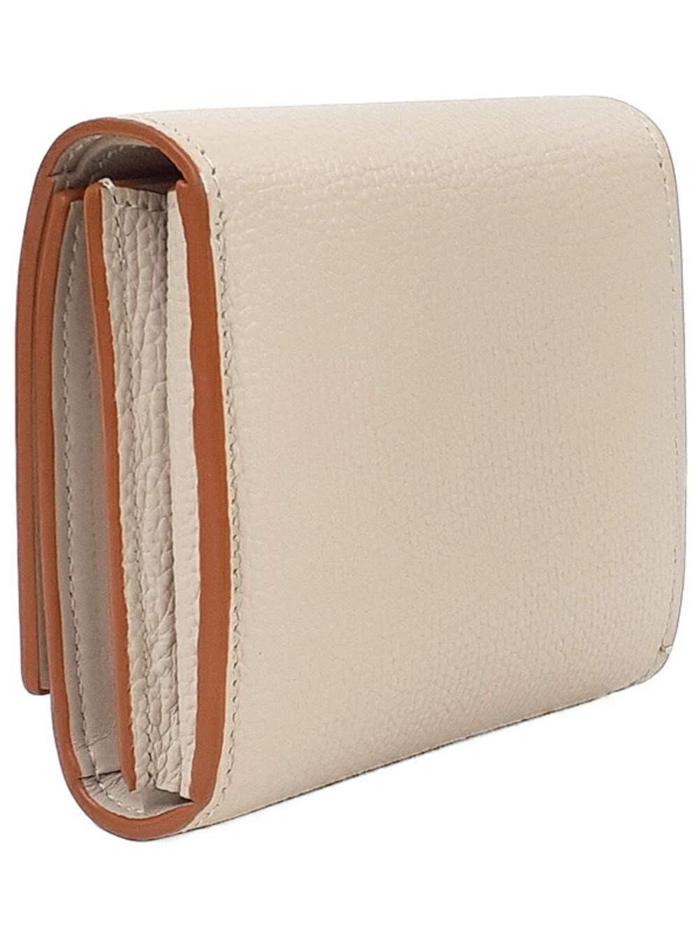 Loewe Bi fold Flap Compact Wallet Anagram Short Black